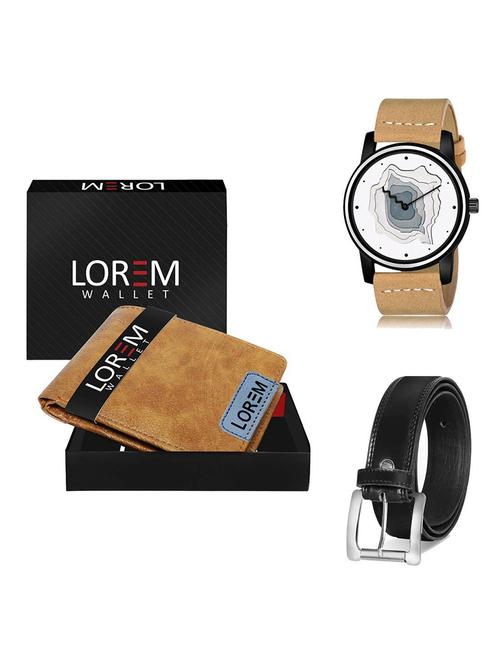 belt, wallet & watch gift combo - 19378737 - Very Small Image - 1