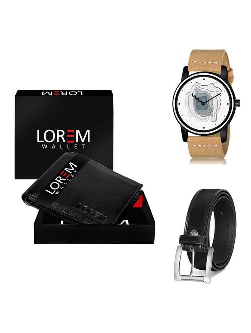 belt, wallet & watch gift combo - 19378741 - Very Small Image - 1