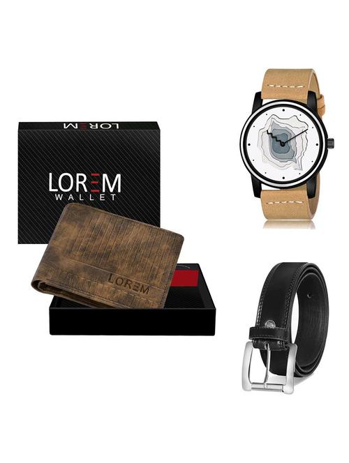 belt, wallet & watch gift combo - 19378754 - Very Small Image - 1