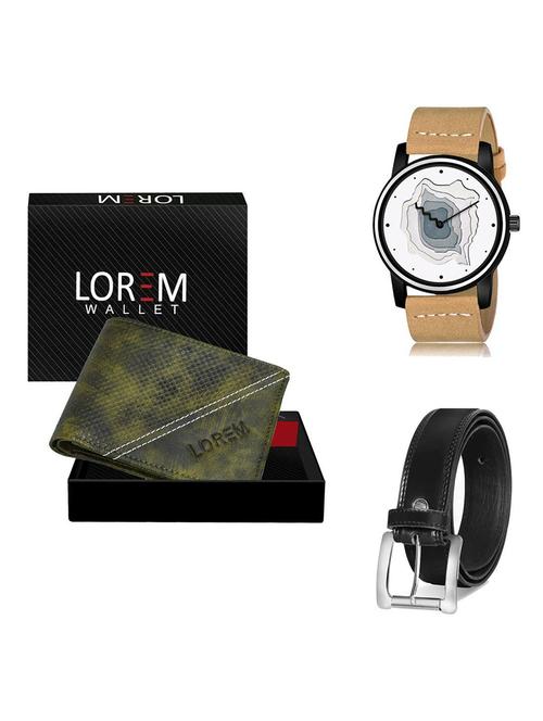 belt, wallet & watch gift combo - 19378760 - Very Small Image - 1