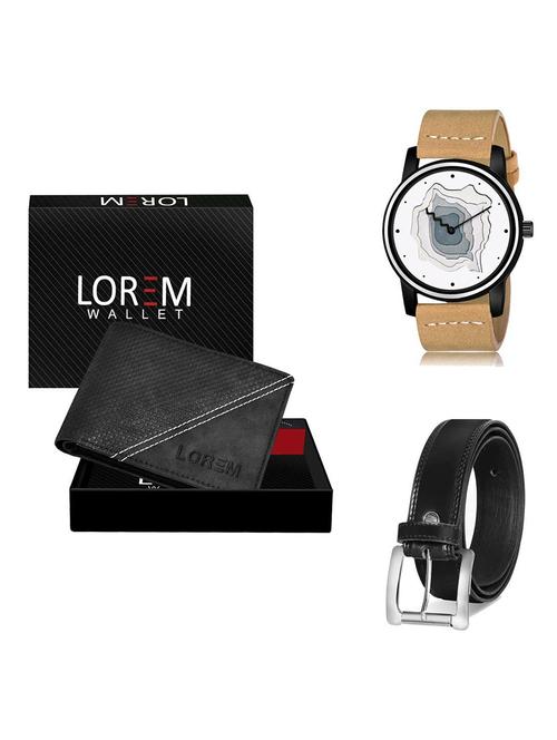belt, wallet & watch gift combo - 19378761 - Very Small Image - 1