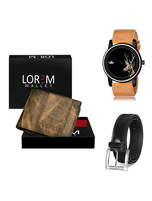 belt, wallet & watch gift combo - 19378791 - Very Small Image - 1