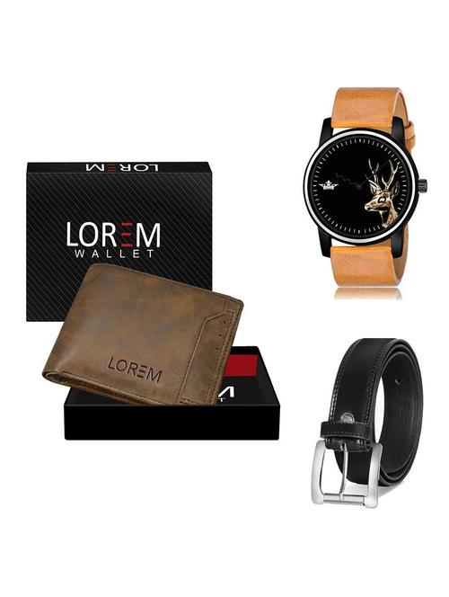 belt, wallet & watch gift combo - 19378795 - Very Small Image - 1