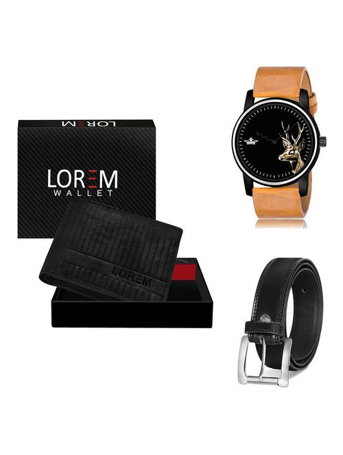 belt, wallet & watch gift combo - 19378802 - Very Small Image - 1