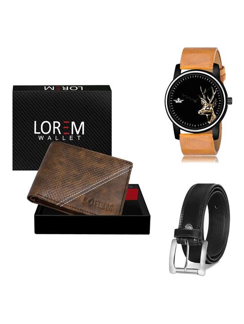 belt, wallet & watch gift combo - 19378803 - Very Small Image - 1