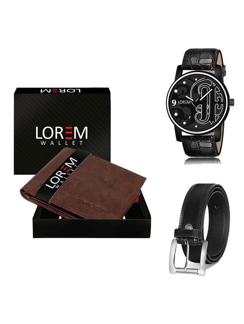 belt, wallet & watch gift combo - 19378828 - Very Small Image - 1