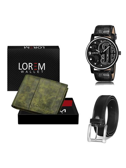 belt, wallet & watch gift combo - 19378834 - Very Small Image - 1
