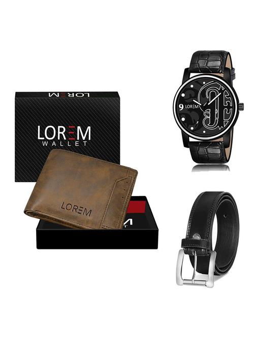 belt, wallet & watch gift combo - 19378840 - Very Small Image - 1