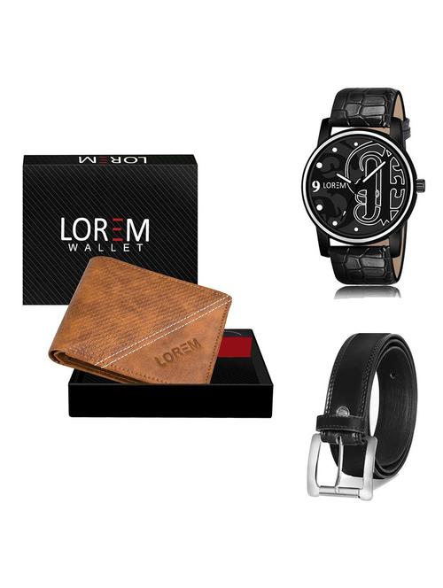 belt, wallet & watch gift combo - 19378849 - Very Small Image - 1