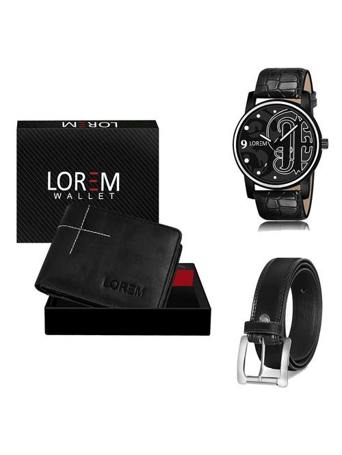 belt, wallet & watch gift combo - 19378856 - Very Small Image - 1