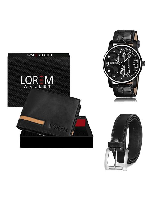 belt, wallet & watch gift combo - 19378858 - Very Small Image - 1
