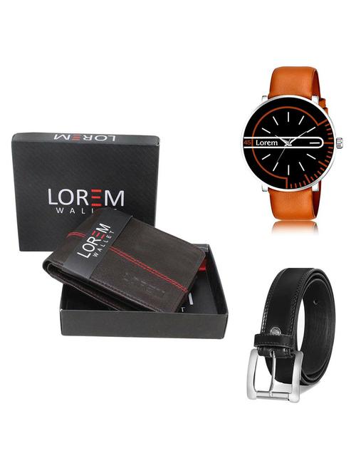belt, wallet & watch gift combo - 19378868 - Very Small Image - 1