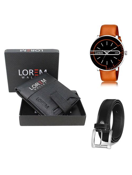 belt, wallet & watch gift combo - 19378869 - Very Small Image - 1