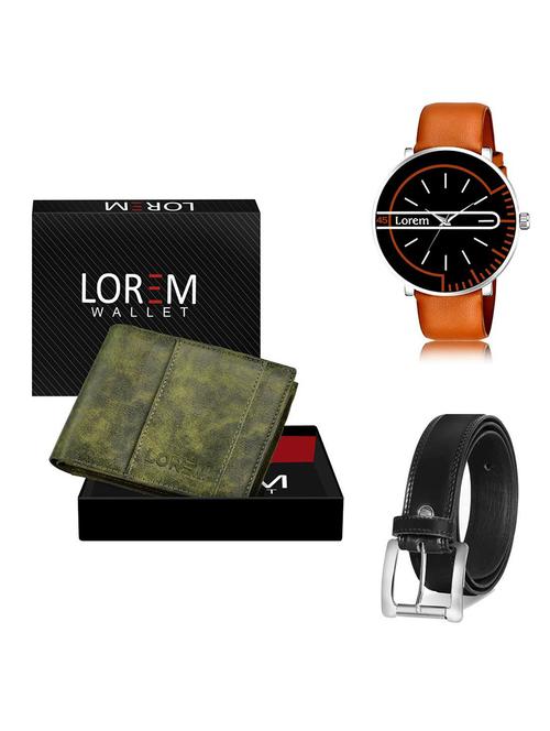 belt, wallet & watch gift combo - 19378879 - Very Small Image - 1
