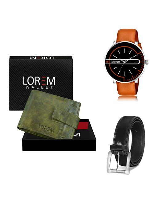 belt, wallet & watch gift combo - 19378883 - Very Small Image - 1