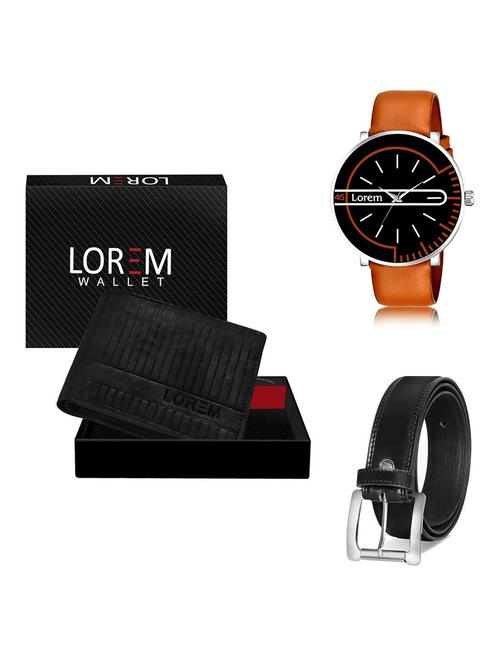 belt, wallet & watch gift combo - 19378892 - Very Small Image - 1