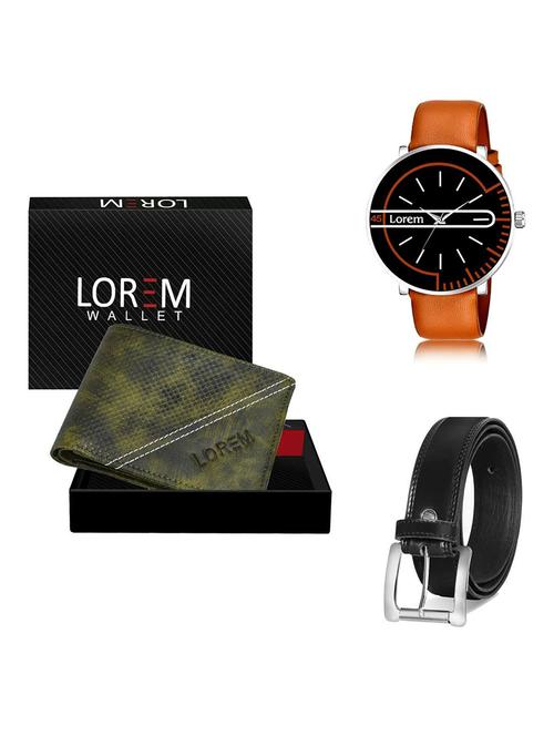 belt, wallet & watch gift combo - 19378895 - Very Small Image - 1