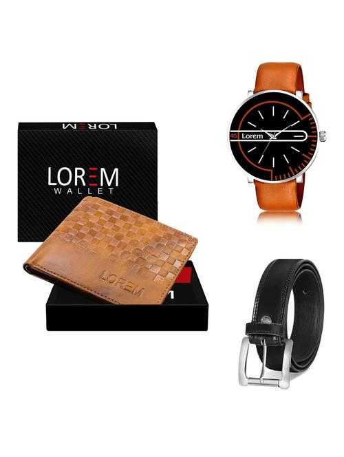 belt, wallet & watch gift combo - 19378898 - Very Small Image - 1