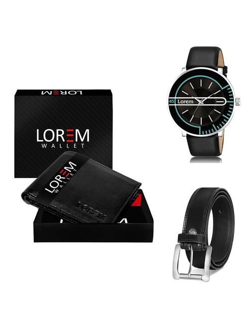 belt, wallet & watch gift combo - 19378921 - Very Small Image - 1