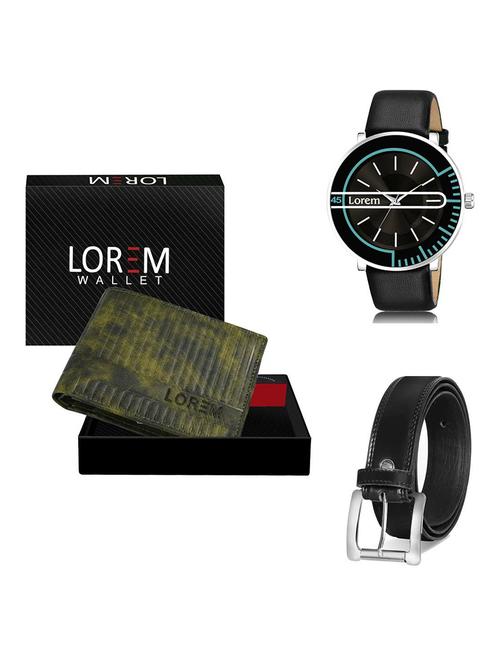 belt, wallet & watch gift combo - 19378936 - Very Small Image - 1