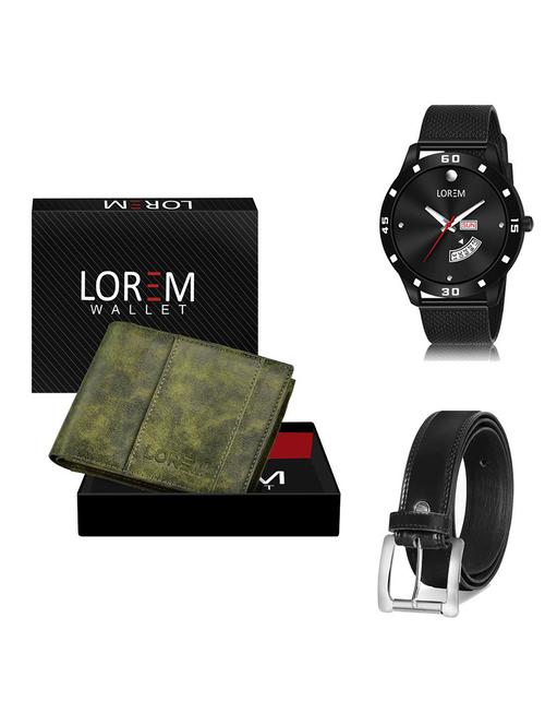 belt, wallet & watch gift combo - 19378969 - Very Small Image - 1