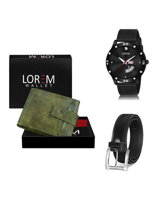 belt, wallet & watch gift combo - 19378973 - Very Small Image - 1