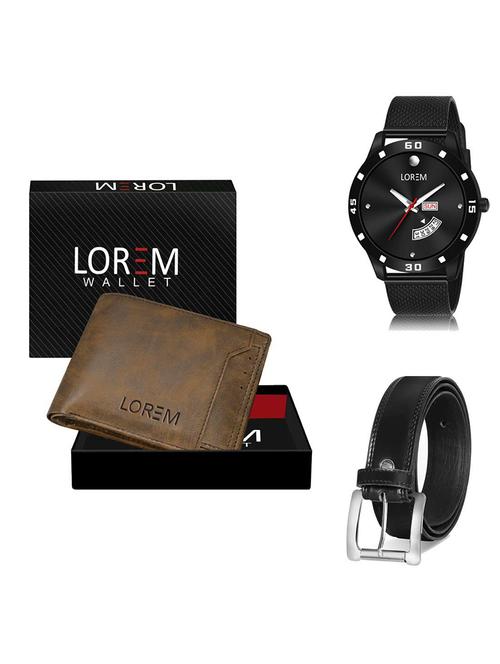belt, wallet & watch gift combo - 19378975 - Very Small Image - 1