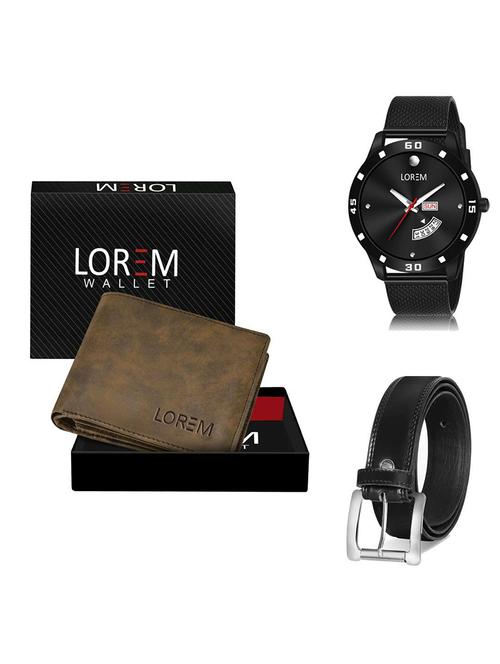 belt, wallet & watch gift combo - 19378976 - Very Small Image - 1