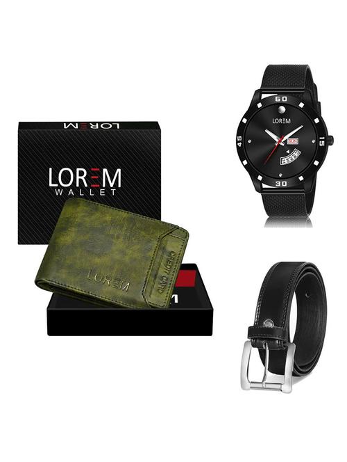 belt, wallet & watch gift combo - 19378978 - Very Small Image - 1