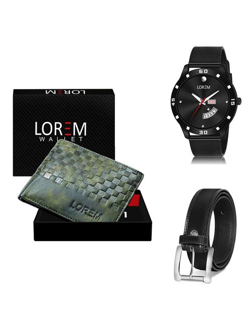 belt, wallet & watch gift combo - 19378989 - Very Small Image - 1