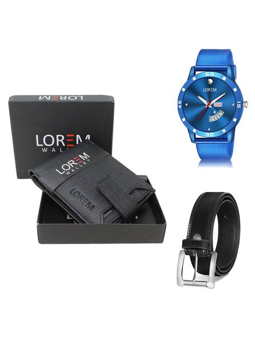 belt, wallet & watch gift combo - 19379004 - Very Small Image - 1