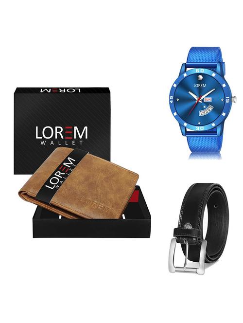 belt, wallet & watch gift combo - 19379009 - Very Small Image - 1