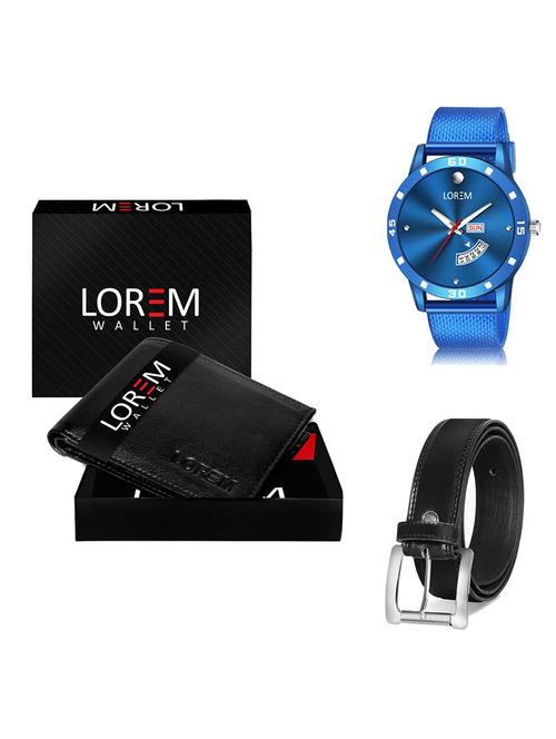 belt, wallet & watch gift combo - 19379011 - Very Small Image - 1