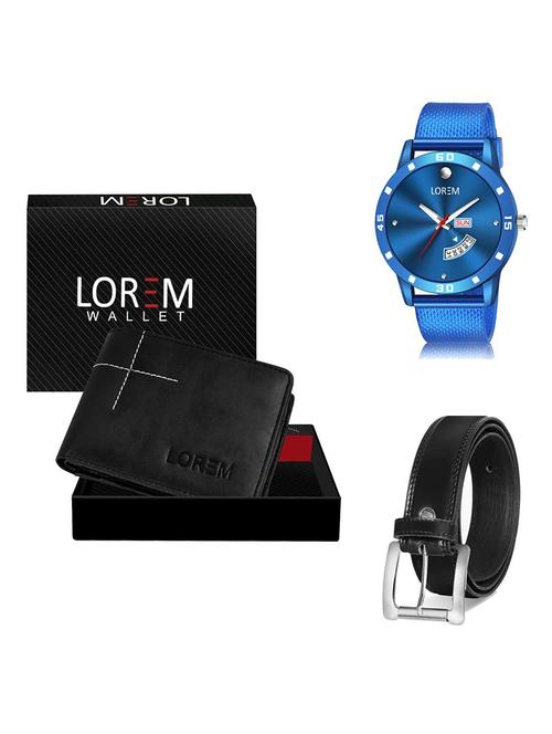 belt, wallet & watch gift combo - 19379036 - Very Small Image - 1