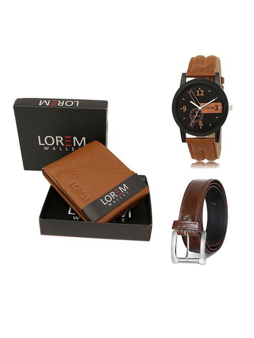 belt, wallet & watch gift combo - 19379043 - Very Small Image - 1