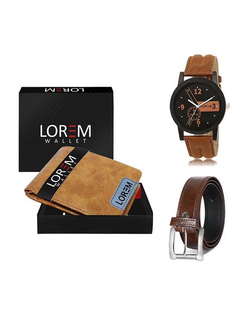 belt, wallet & watch gift combo - 19379052 - Very Small Image - 1