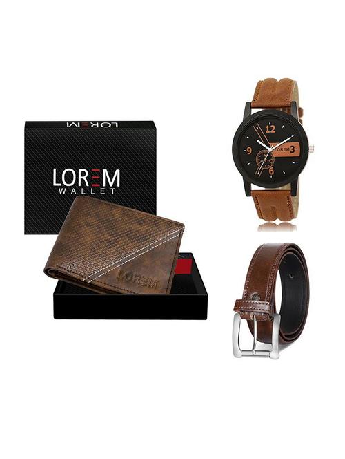 belt, wallet & watch gift combo - 19379073 - Very Small Image - 1
