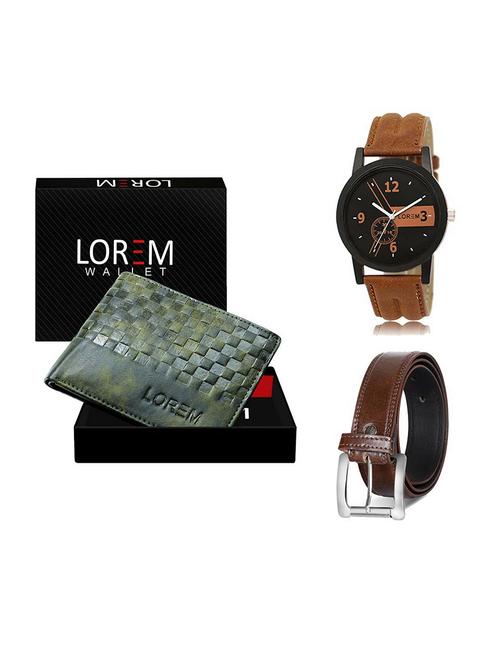 belt, wallet & watch gift combo - 19379079 - Very Small Image - 1
