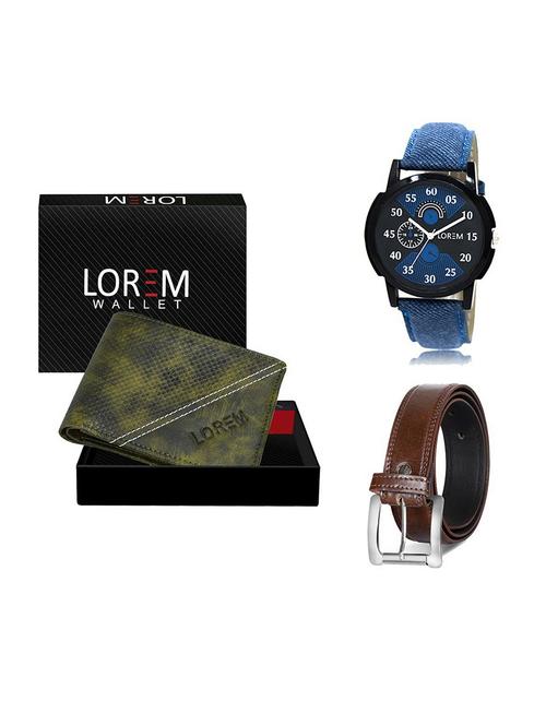 belt, wallet & watch gift combo - 19379120 - Very Small Image - 1
