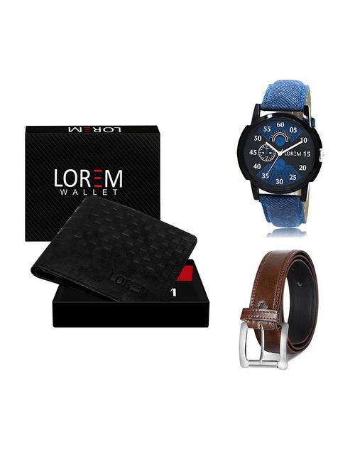 belt, wallet & watch gift combo - 19379125 - Very Small Image - 1