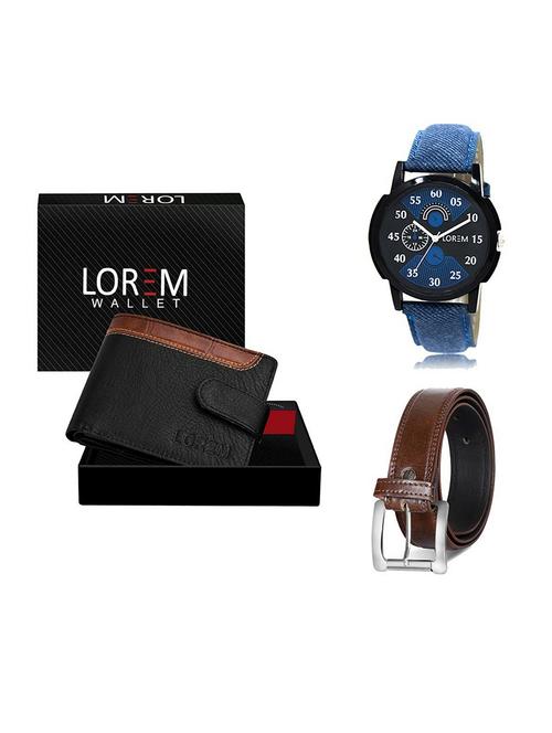 belt, wallet & watch gift combo - 19379131 - Very Small Image - 1