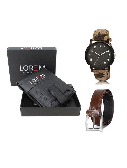 belt, wallet & watch gift combo - 19379139 - Very Small Image - 1
