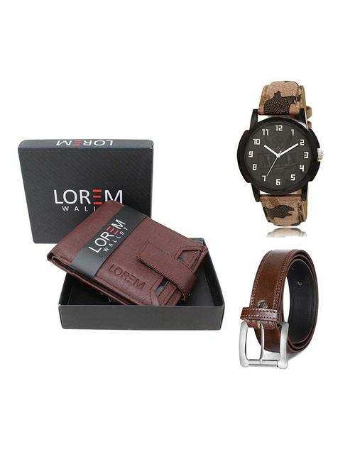 belt, wallet & watch gift combo - 19379140 - Very Small Image - 1