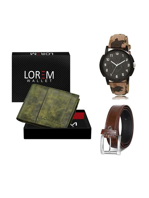 belt, wallet & watch gift combo - 19379149 - Very Small Image - 1