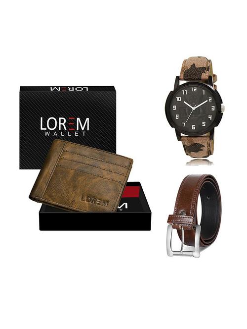 belt, wallet & watch gift combo - 19379150 - Very Small Image - 1