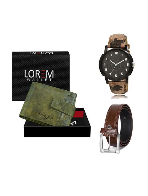 belt, wallet & watch gift combo - 19379153 - Very Small Image - 1