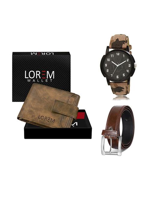 belt, wallet & watch gift combo - 19379154 - Very Small Image - 1