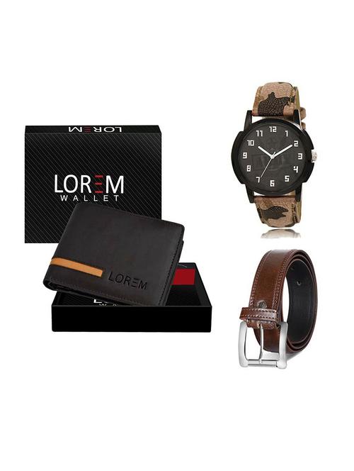 belt, wallet & watch gift combo - 19379174 - Very Small Image - 1