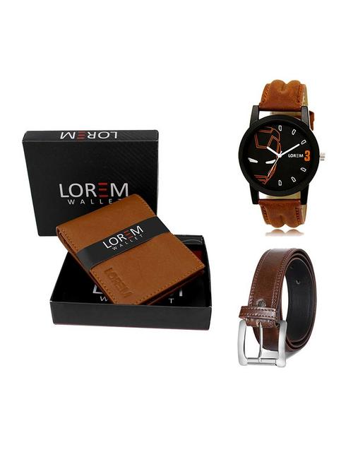 belt, wallet & watch gift combo - 19379179 - Very Small Image - 1