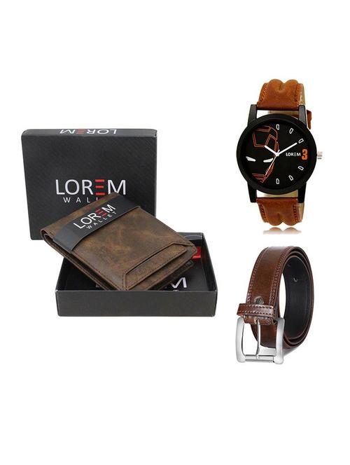 belt, wallet & watch gift combo - 19379181 - Very Small Image - 1